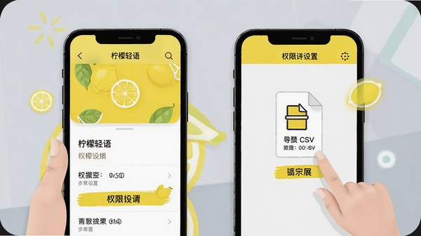��������APP���ݱ�����Ȩ�����ò���ʾ��ͼ���ֻ���Ļչʾ���ò˵��뵼��CSV�ļ����棬����ɫ��׺����ƽ���廭���ͻ��ʵ�ý̷̳�Χ