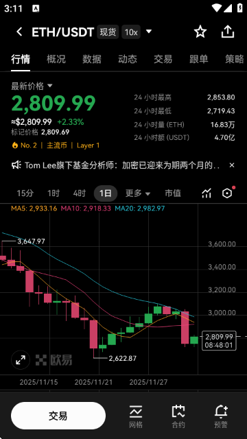 ETH��̫�ҽ���ƽ̨�ٷ�APP��ͼ