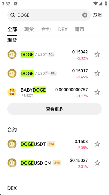 DOGE�۸��������ƽ�ͼ0