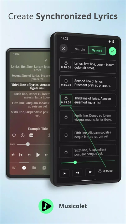 musicolet最新版apk(Musicolet离线音乐播放器)截图