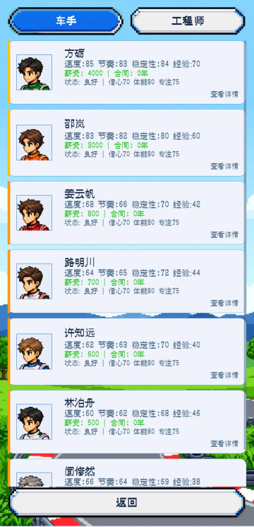 像素车队经理手游官方正版截图