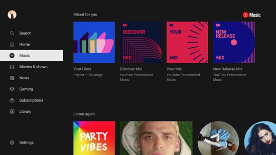 YouTube���ֲ�����(YouTube Music)��ͼ