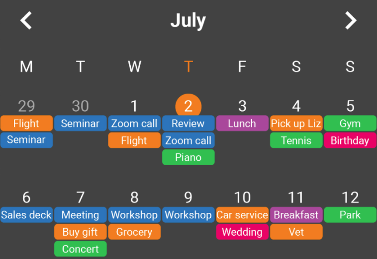 Simple Calendar������APP