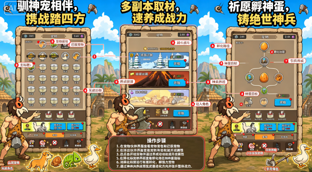 原始人开箱啦内置菜单中文版 原始人开箱啦内置菜单中文版