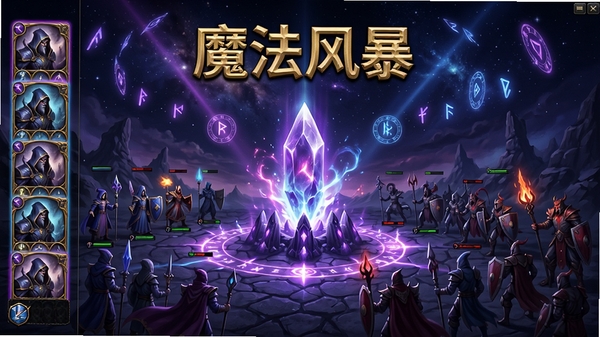 չʾ��ħ���籩�����԰������棬һ�ų���ħ����â��ս��ȫ��ͼ���������ҿ������ƣ��Ҳ��ǵз����ӣ�����ˮ���������������⡰ħ���籩���Խ�ɫ����������֣�������������ǿ���Ư����ħ�����ģ�����ɫ��Ϊ������֯�����ʾ�ϸ����Ӱ��Ⱦ�ḻ��͹�Ժ��ħ��ʷʫ�С�