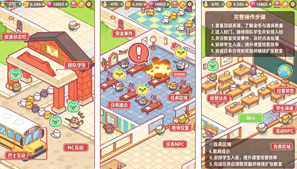 猫咪学校免费版(CatSchool) 猫咪学校免费版(CatSchool)