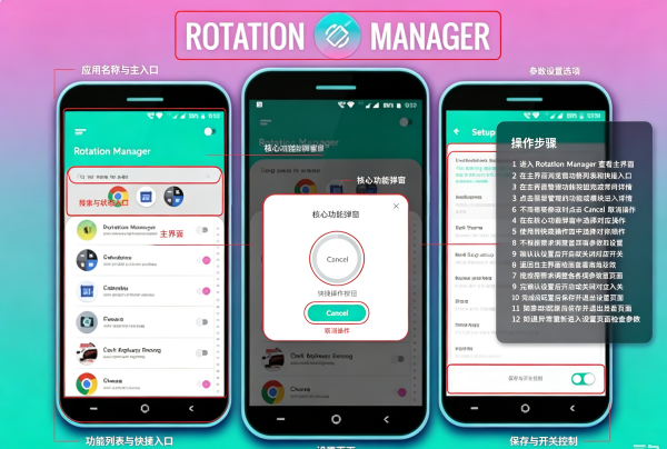 Rotation Managerǿ����ת��Ļ�ֻ���
