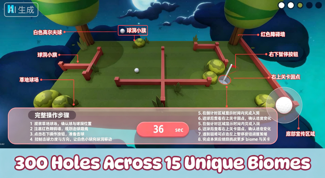 ��б�߶���(Tilt It Golf)