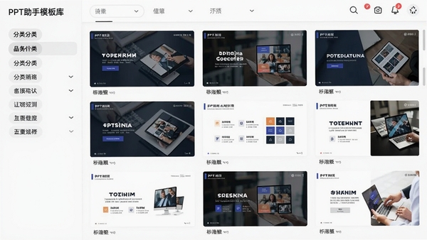 PPT����ģ�����棬չʾ����ɸѡ��ǩ�����������PPTģ������ͼ��������������