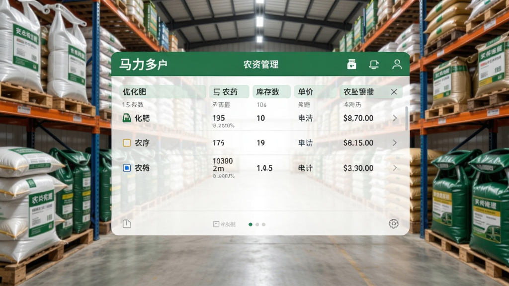 ������ũ��App��ũ�ʹ������棬��ʾ���ʡ�ũҩ�Ŀ�������뵥���б�������������ڷŵ�ũ�ʲֿ⣬����������
