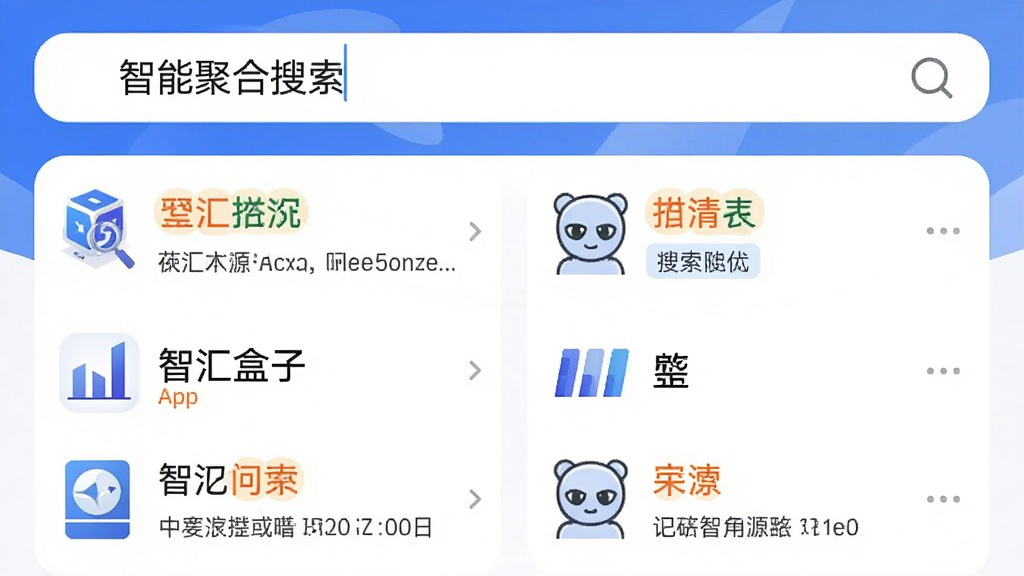 �ǻ����App���������棬������С����ܾۺ��������������·�չʾ���Բ�ͬ��Դ����������б���ÿ�����������Դ��ǩ�������������ֱ��