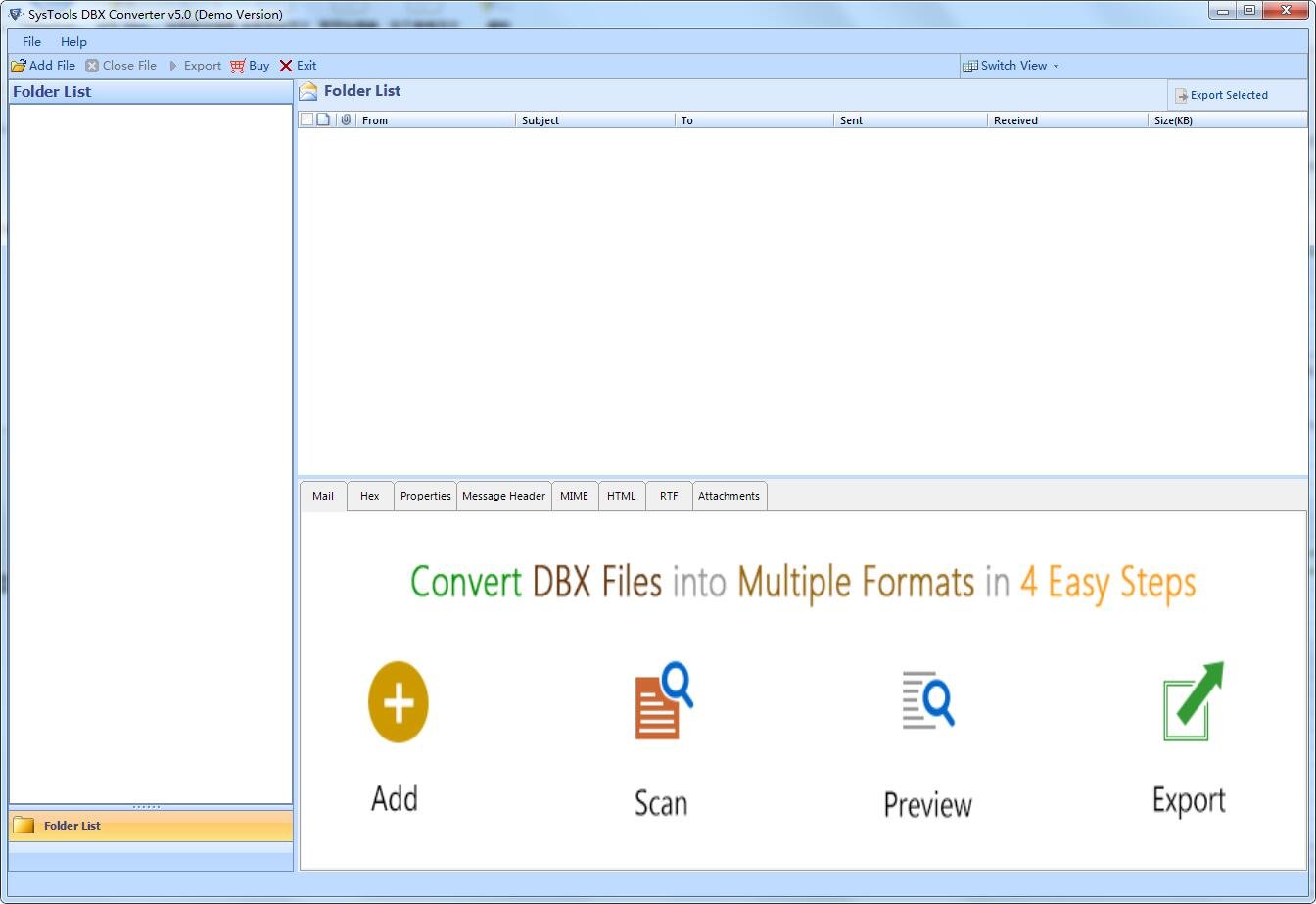 SysTools DBX Converter-��ЧDBXת�����߽�ͼ
