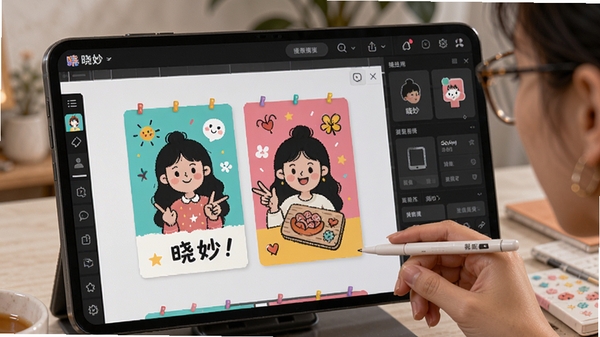 ����app���⹤��ʹ�ó������û���������Ȥζͼ�Ŀ�Ƭ����Ļ��չʾ��ɫ�ʰ�쵵ı༭���档
