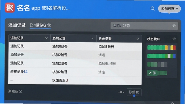 ����app�����������ý��棬չʾ���Ӽ�¼�ı����״̬
