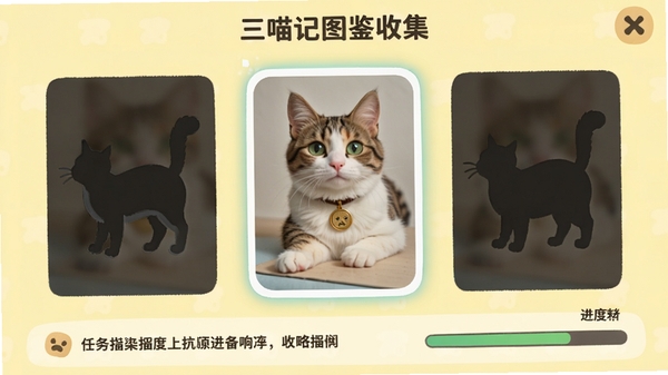 ������ͼ���ռ����棬չʾè���Ӱ��Ƭ������һ���ѵ�����ʾè����Ƭ���·������������ͽ�����������Ϊ����ɫ������UI��ƣ��ʺϹ��Խ̳���ͼ