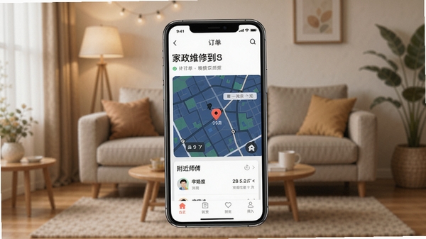 һ���ִ���Լ�����ֻ�APP����չʾͼ����Ļ����ʾ����ά��ʦ�����ҵĶ�����ͼ�븽��ʦ���б�������Ϊ��ܰ�Ŀ���������