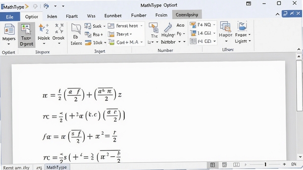 MathType��Word�е�ѡ���ͼ����ʾ��ʽ���밴ť�ͱ�Ź��ܣ��ĵ����Ѳ�������ʽ��ͻ��������λ�ú��Ű�Ч��