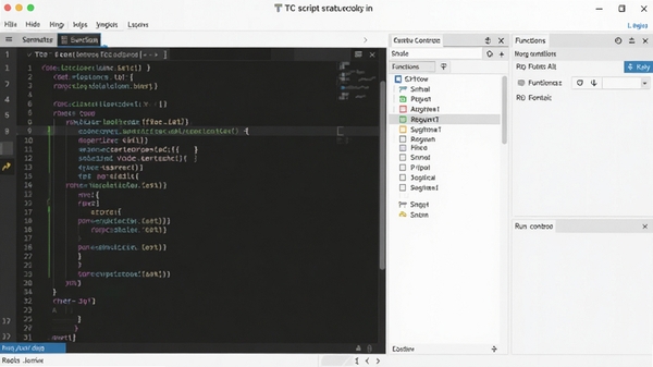 TC�ű����������������ͼ��չʾ����༭���������б������п���̨������ִ����