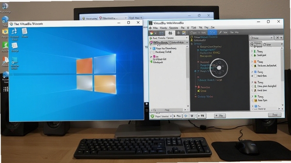 VirtualBox ͬʱ���� Windows �� Linux ��������������滭�棬���ڲ�����ʾ�����ֶ�ϵͳ����
