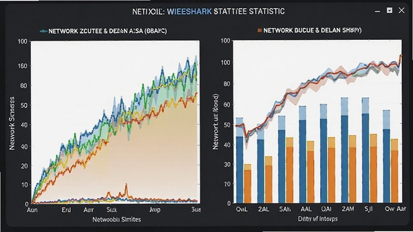 Wireshark����ͳ��ͼ��չʾ����������ͼ����״ͼ��չʾ�������������ӳٱ仯��ɫ�ʷḻ�����ݿ��ӻ����