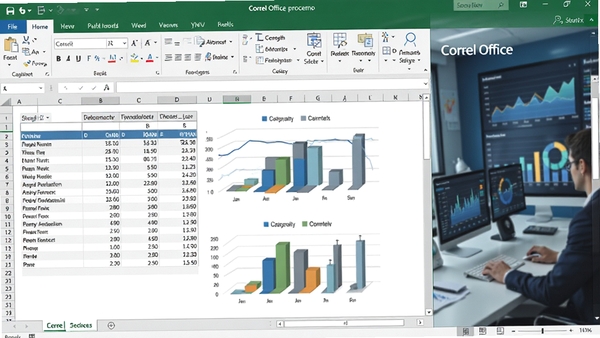 Corel Office���������棬չʾ����͸�ӱ������ͳ��ͼ��������Ϊ���ݷ�����������ɫרҵ��ͻ�����������ݴ��������ǿ��������