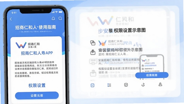 �����ʺ�����APPʹ��ָ�ϣ�չʾ�ֻ��˰�װ������Ȩ������ʾ��ͼ