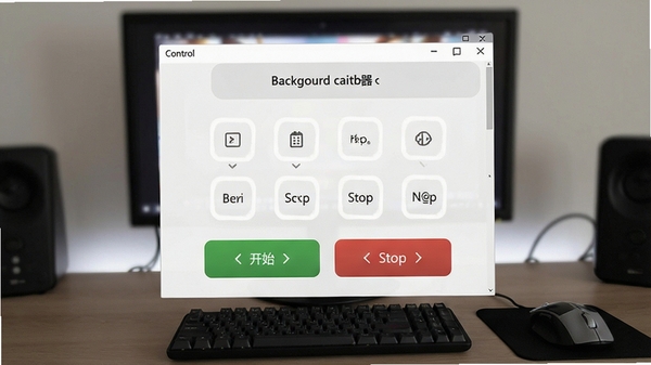 ����̨�����������չʾͼ����ʾ�������Ŀ�������뿪ʼ/ֹͣ��ť