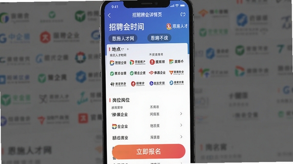 ��ʩ�˲���APP��Ƹ������ҳ��չʾ��Ƹ��ʱ�䡢�ص㡢��չ��ҵlogoǽ�͸�λ�б�����������Ŀ�ġ�������������ť��