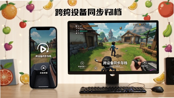 �ֻ��͵��Բ���չʾ��Ϸ���棬��ʾ���豸ͬ���浵������Ϊˮ��Ԫ��װ��