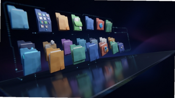 ����3D����BumpTop�����ӽ��л��������͸�ӽǶȣ��ļ���������������Ϊ��ɫ���䣬�ӽ���б���о���Ч�����Ƽ���ʮ��