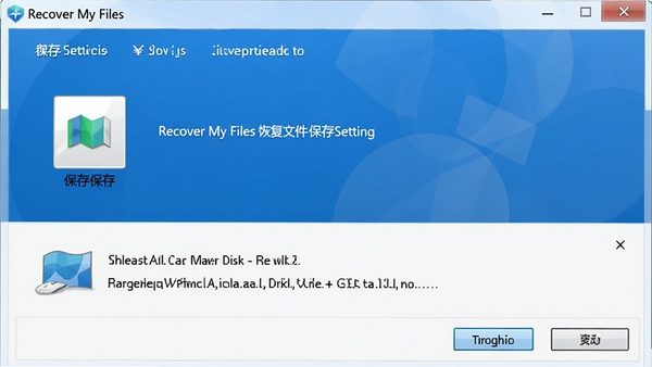 Recover My Files �ָ��ļ��������ý��棬��ʾѡ���������̣��������ݸ���