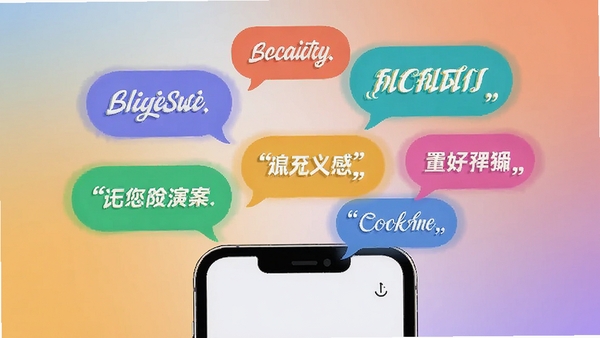 һ��չʾ�ֻ���Ļ�Ϸ������Ÿ��ֲ�ɫ�������ݵĲ廭��������д�Ų�ͬ���Ķ̾䣬����Ϊ����ɫ���������ִ���Լ��ͻ���İ�����app�ķḻ��������з�Χ