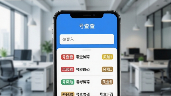 һ�������ֻ���Ļ��д����Ļ�Ϸ���ʾ���Ų�顱APP�Ľ��棬����������һ��������·��г���������ͬ��ɫ���յȼ���ǩ�ĺ����б�������������ˬ����ɫ����ɫ��������Ϊģ�����ִ��칫����