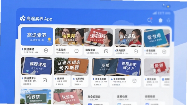 ��;����APP����չʾ��չʾ�ḻ�Ŀγ̷������Ƽ�����ɫ�����ִ���ƽ����Ʒ��