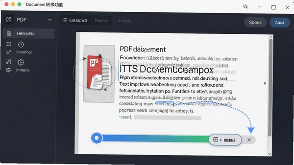 ITTS�ĵ�ת�����ܽ��棬չʾPDF�����ʶ���ı��Ĺ��̣�������������ʾ