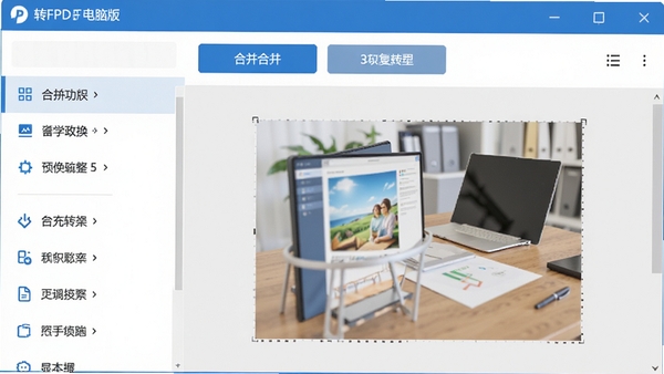 һ��չʾͼƬ�ϲ�תPDF���ֵ��԰�������Ľ�ͼ�����������������Ϊ�����б����Ҳ�ΪͼƬԤ�������Ϸ��кϲ���ת���Ȱ�ť���������ִ���ɫ������ɫ�Ͱ�ɫΪ��������רҵ�칫�������ʸС�