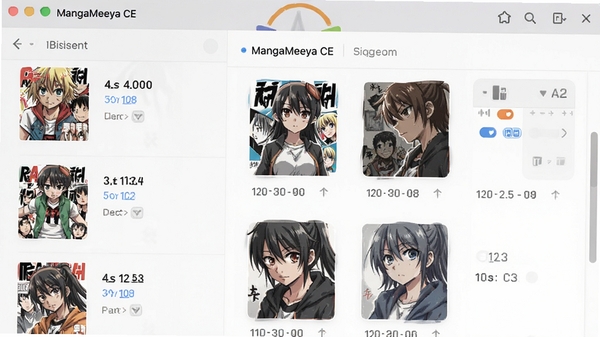 һ��MangaMeeya CE����ǩ���������ͼ�������ʾ�����б����Ҳ�Ϊ��ǩ����ͼ��ʱ�����������ÿ�Ƭʽ���֣�ǿ�������ı���ԺͿ��ӻ�