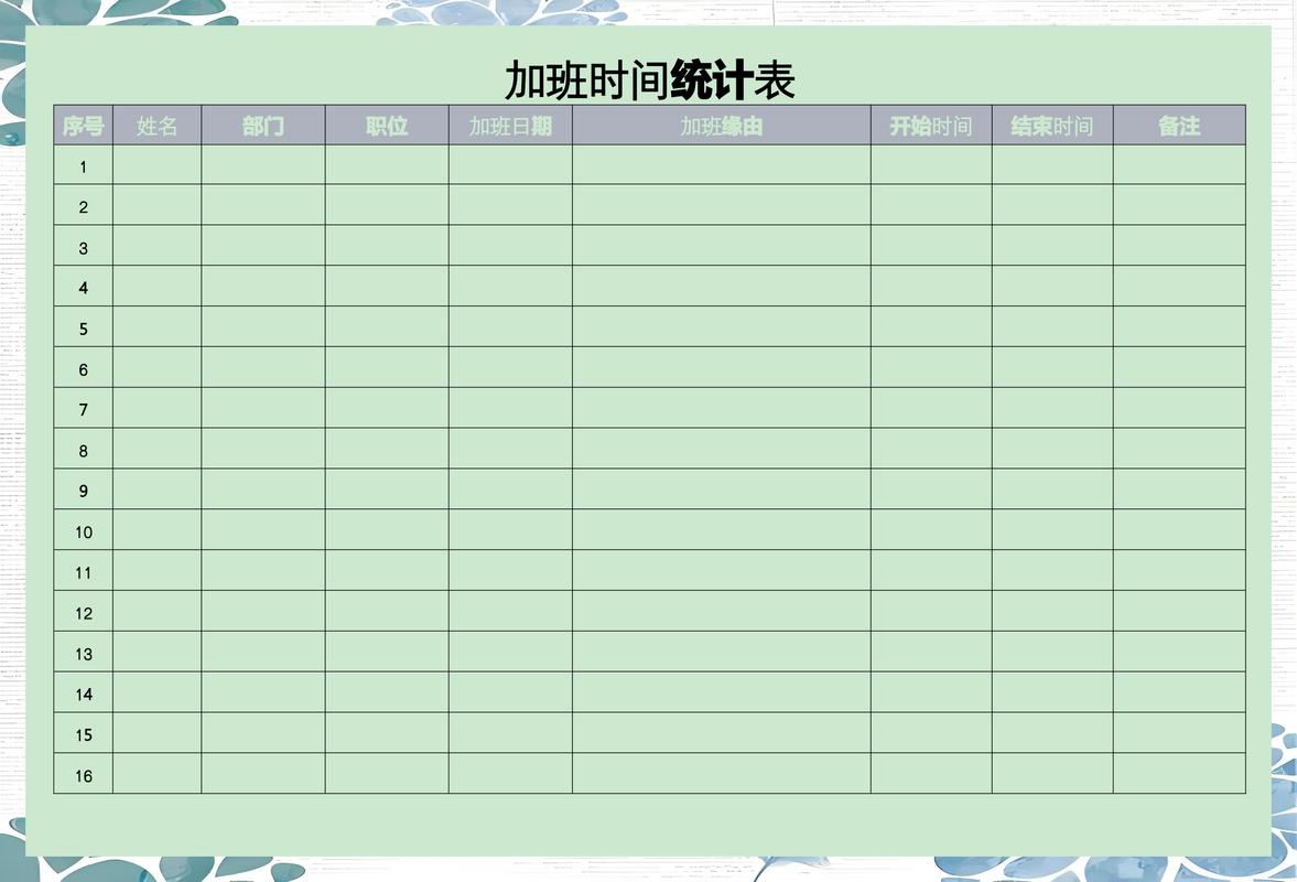 �ǼӰ�ƹ�ʱ-��Ч��ʱ��¼���� �Ӱ�ʱ��ͳ��