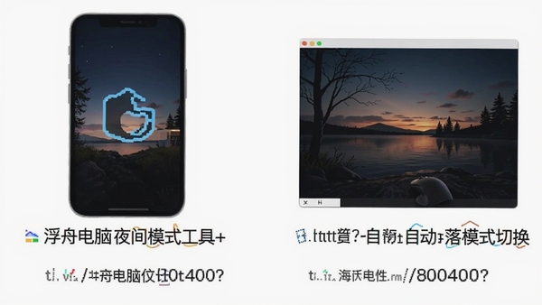 https://via.placeholder.com/800x400?text=浮舟电脑夜间模式工具+自动日落模式切换