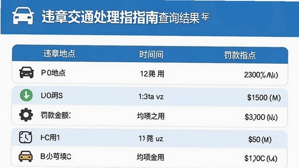 Υ�½�ͨ����ָ�ϲ�ѯ���ҳ�棬��ʾΥ�������б��������ص㡢ʱ�䡢���������������ͼ����Ŀ