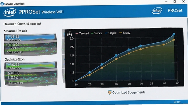 Ӣ�ض�Intel PROSet����Wifi�����������Ż����棬��ʾ�ŵ�ɨ�������Ż����飬����ͼ����չʾ�ź�ǿ�ȱ仯���ߣ��Ƽ���ʮ�㡣