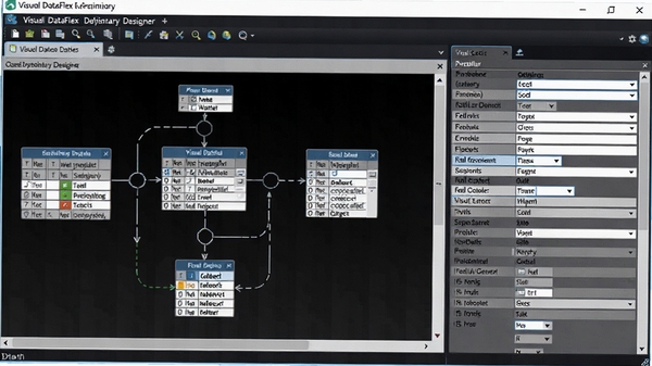 Visual DataFlex �����ֵ��������չʾ����ϵͼ���ֶ��������ý���