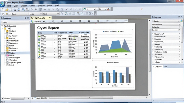 Crystal Reports ���������ͼ��չʾ���������������������ֶ���Դ���������м仭�����б����ͼ�����Ҳ�������壬������ʾͼ