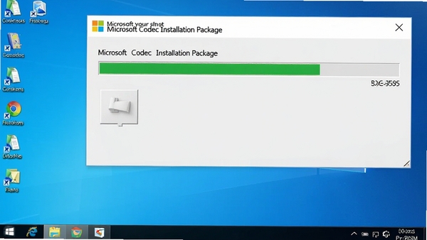 Microsoft Codec Installation Package��װ���̽�ͼ����ʾ������������ΪWindows����