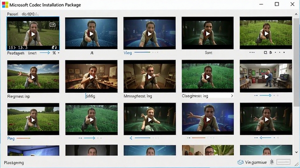 Microsoft Codec Installation Package���Ŷ�����Ƶ��ʽ�Ľ��棬������Ƶ����ͼǽ��ɫ�ʷḻ