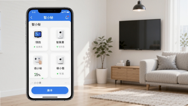 ��С��APP�豸�����б�ҳ�棬չʾ��������豸ͼ���״̬������������������ť��Ŀ������Ϊ�����ִ��Ҿ�һ�ǣ����ּ��й����ı���ԣ�UI���ͼ