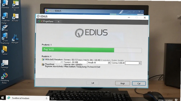 EDIUS������װ���̽��棬��ʾ��װ������������Ϊ�������棬��ʾ�û���װע������