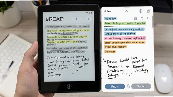 eREAD�Ķ����ڱʼǹ������棬�Ҳม���ʼ��б���������ɫ��ǵĸ������ֺ���д��ע���������࣬������ťһĿ��Ȼ��