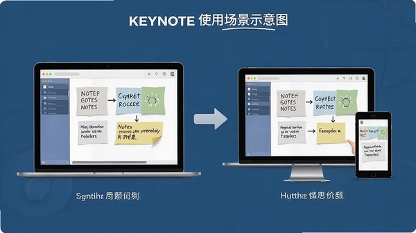 KeyNoteʹ�ó���ʾ��ͼ��չʾ�ڲ�ͬ�豸��ͬ���Ͳ鿴�ʼǵ�����