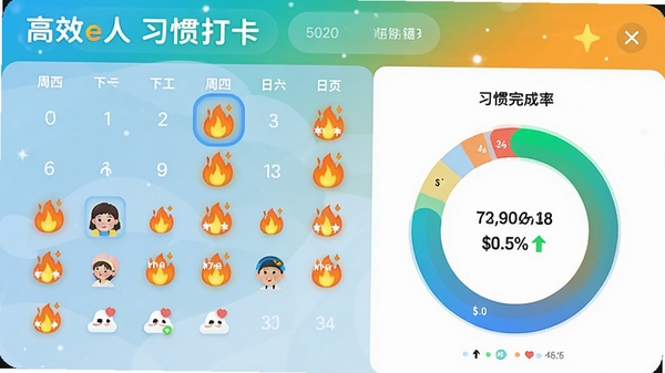��Чe��ϰ�ߴ�ҳ�棬չʾһ�ܴ��������л���ͼ���ʾ�������������·�Ϊϰ������ʵĻ���ͳ��ͼ��ɫ���������